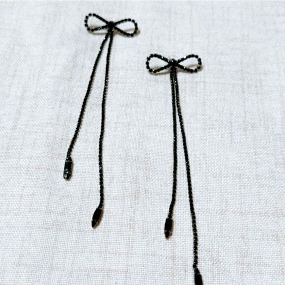 Rhinestone drop earrings #1452 - Picture 2 of 4